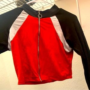 Fashion Nova Hops for Days Red and Black Top